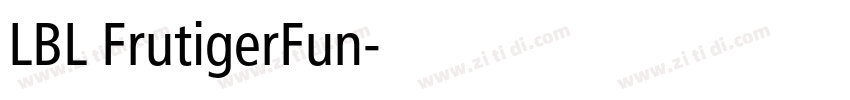 LBL FrutigerFun字体转换